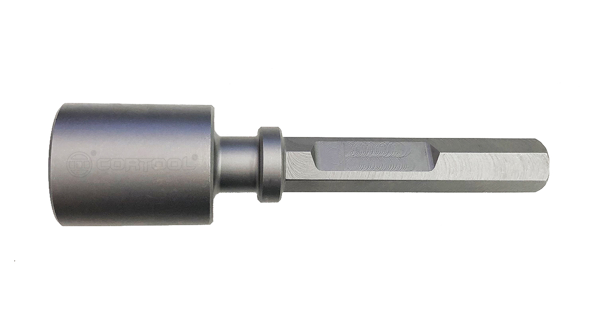 Hex shank hole chisel