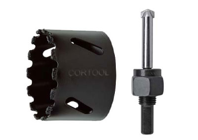 Carbide grit hole saw