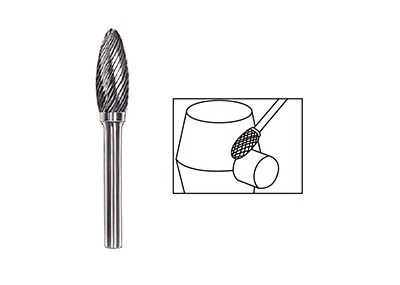 Rotary burrs type H - Torch shape