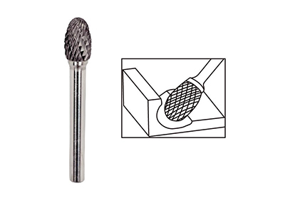 Rotary burrs type E - Elliptic Cylindrical