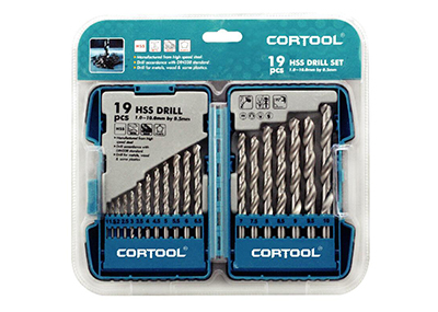 19pcs HSS twist drill