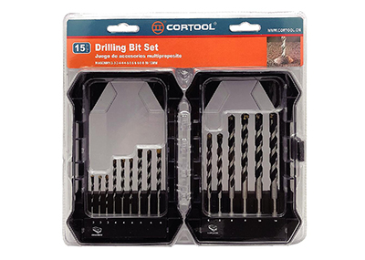 15pcs masonry drill