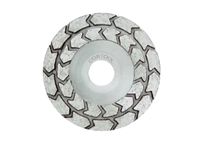 Arrowed Turbo Cup Wheel-Aluminum Back