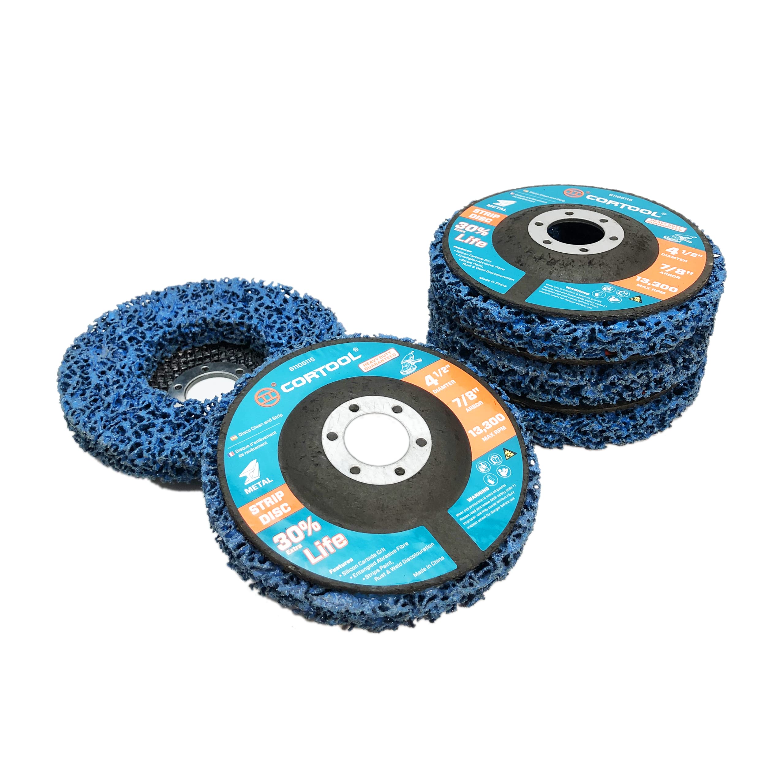 5 Pack Premium Silicon Carbide Strip Discs