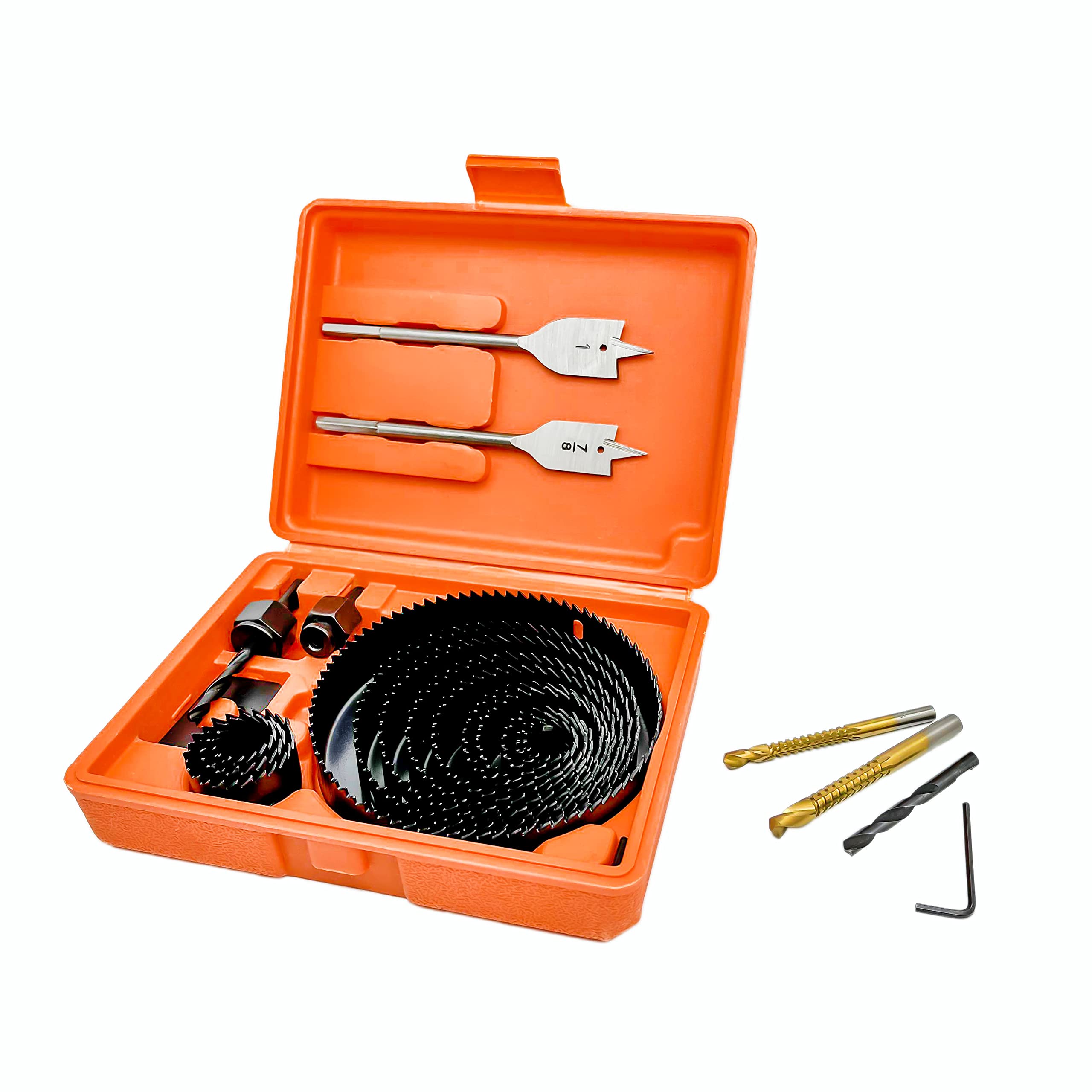 24PCS Hole Saw Kit for Wood, Hole Saw & Drill Bits Kit